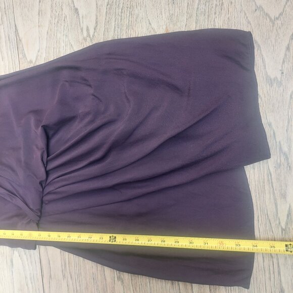 Helmut Lang silk blend drape wrap front fitted mini dress sheer back size 2 - Picture 11 of 13